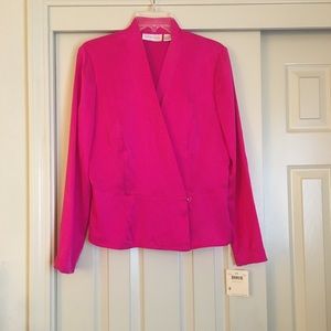 NWT Vintage Dana Buchman Pink Silk Top Size 8